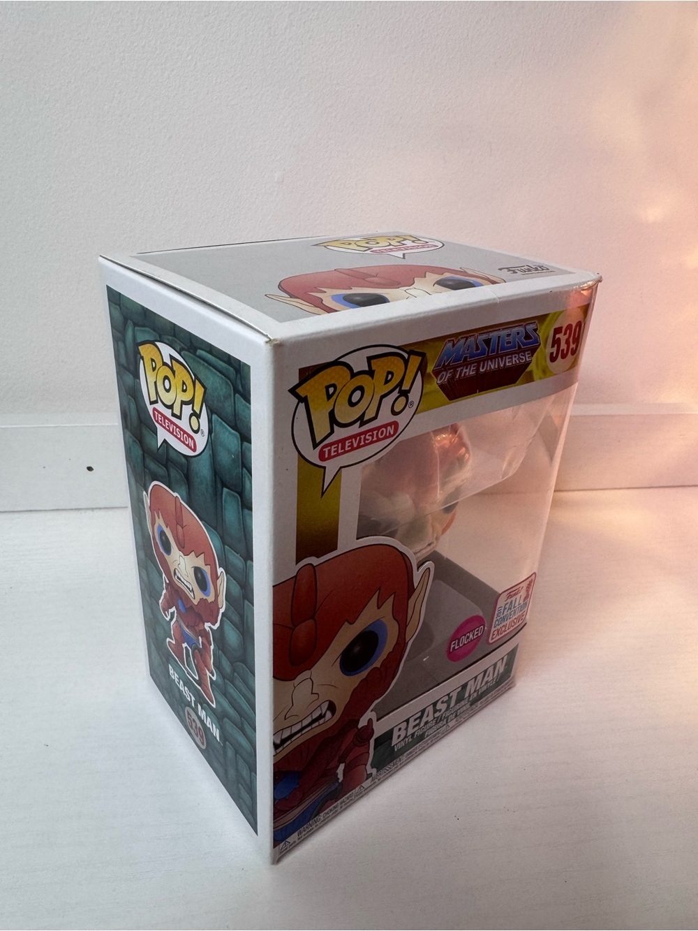 Funko Pop! Masters of the Universe Beast Man #539 flocked fall convention exc - Picture 4 of 4
